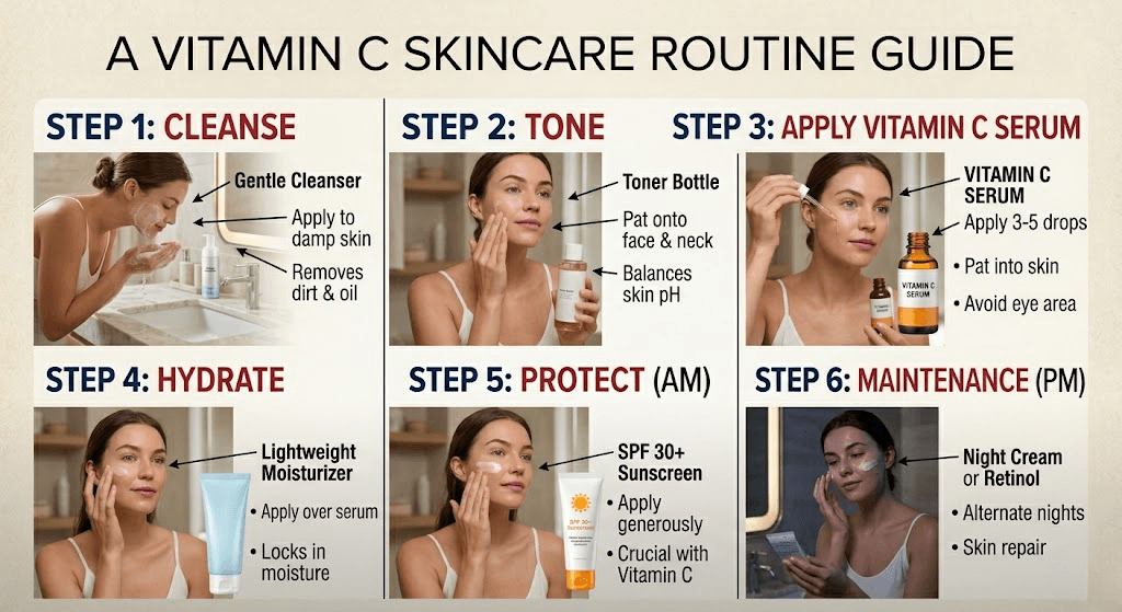 how to use vitamin c properly a step by step guide
