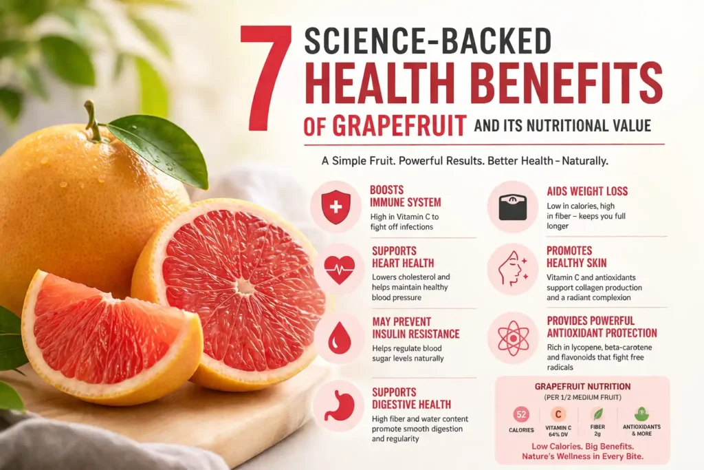 7 Science-Backed Health Benefits of Grapefruit and Its Nutritional Value