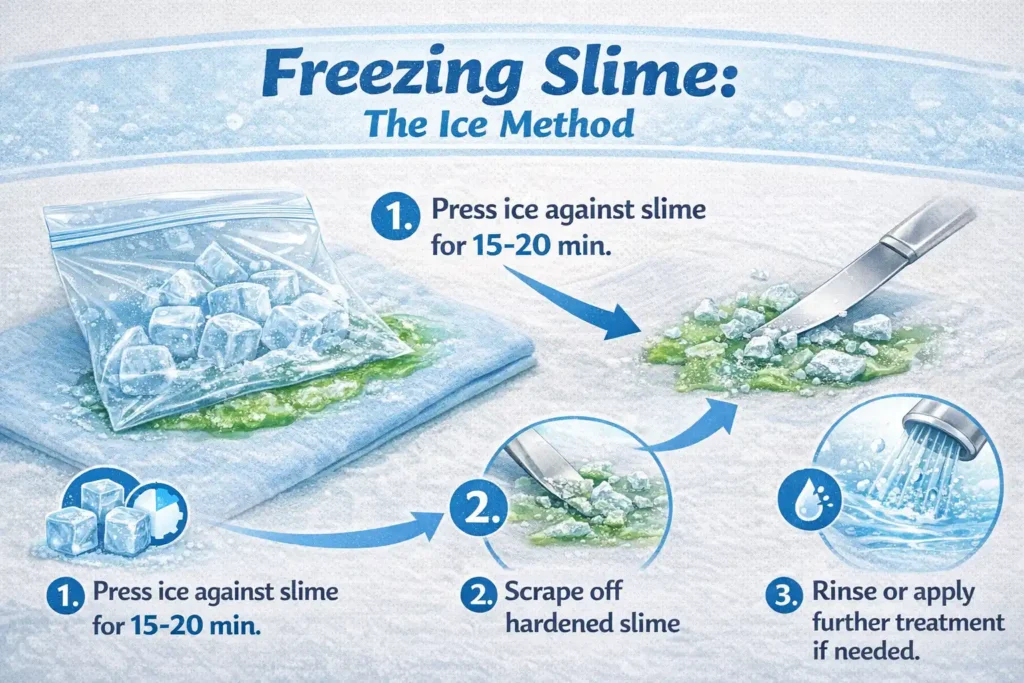 How Can I Get Slime Out of Clothes Using Ice