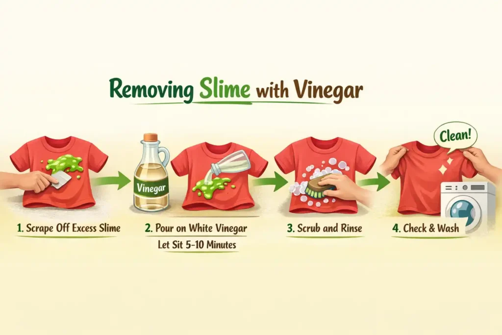 How to Get Slime Out of Clothes Using Vinegar