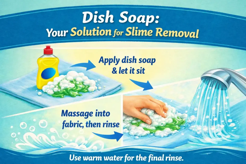 How to Remove Slime from Clothes with Dish Soap