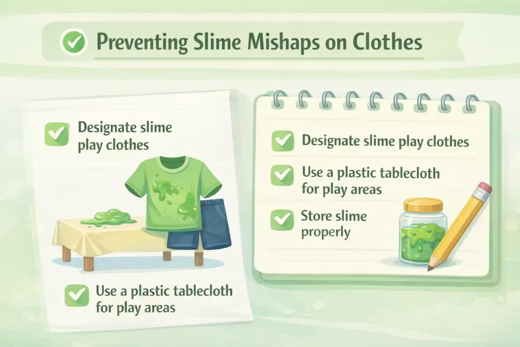 Tips for Preventing Slime Stains on Clothing