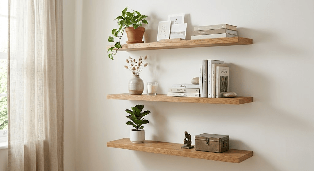 DIY Floating Shelves