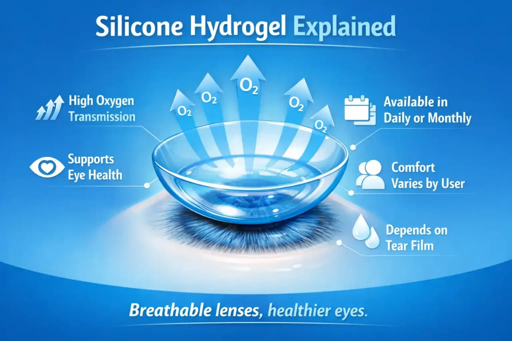 Silicone Hydrogel Lenses for Dry Eyes