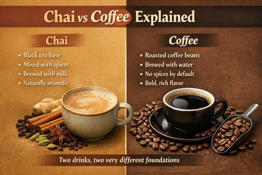 What Exactly Are Chai and Coffee