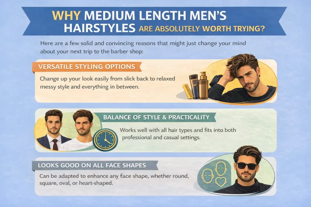 Why Medium Length Mens Hairstyles Are Absolutely Worth Trying