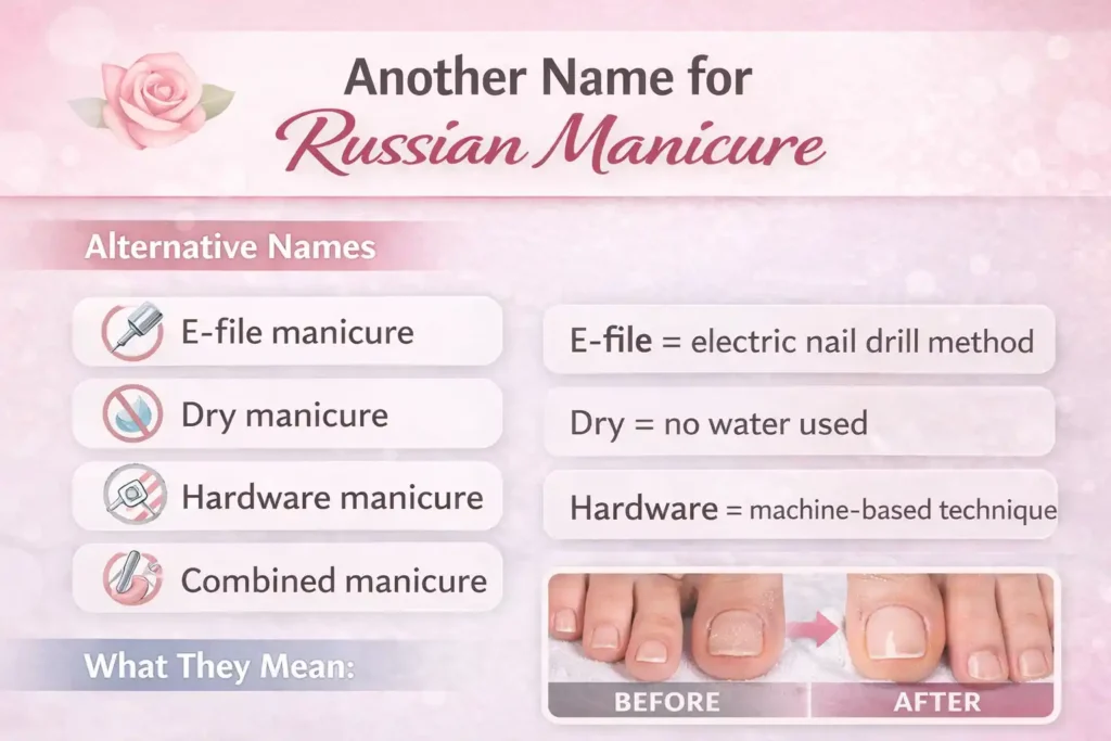 Another Name for Russian Manicure and Pedicure