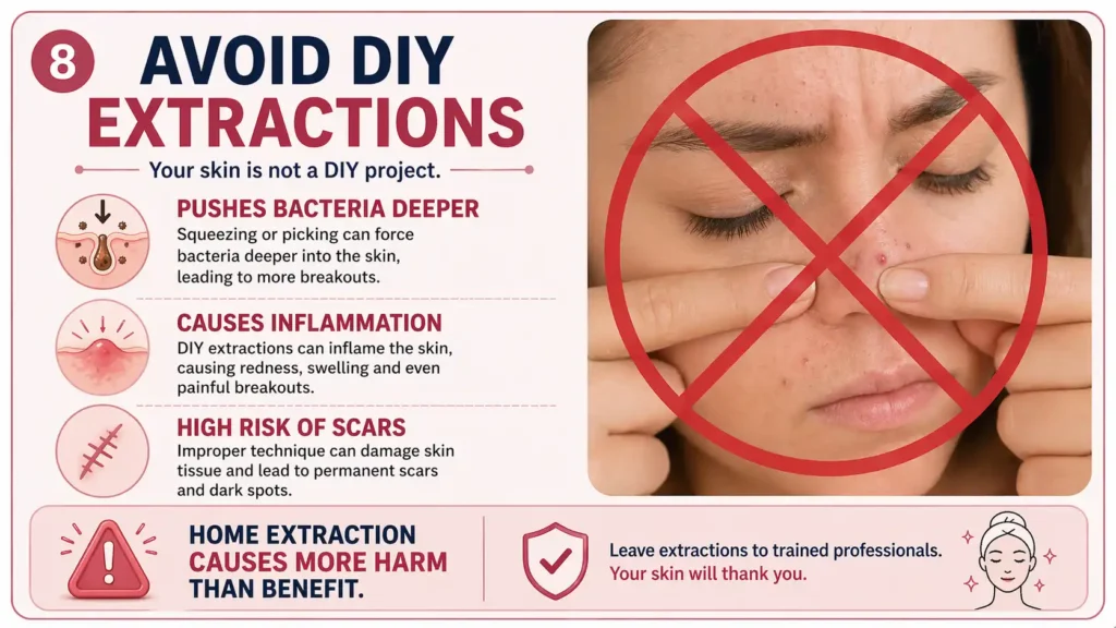 Avoid DIY extractions