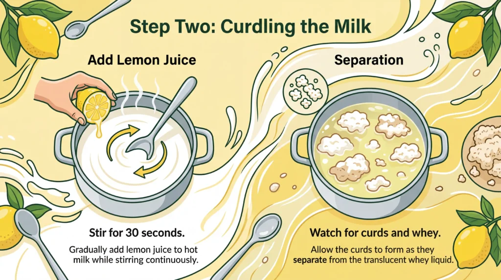 Curdling the Hot Milk