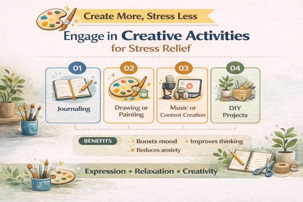 Engage in Creative Activities for Stress Relief