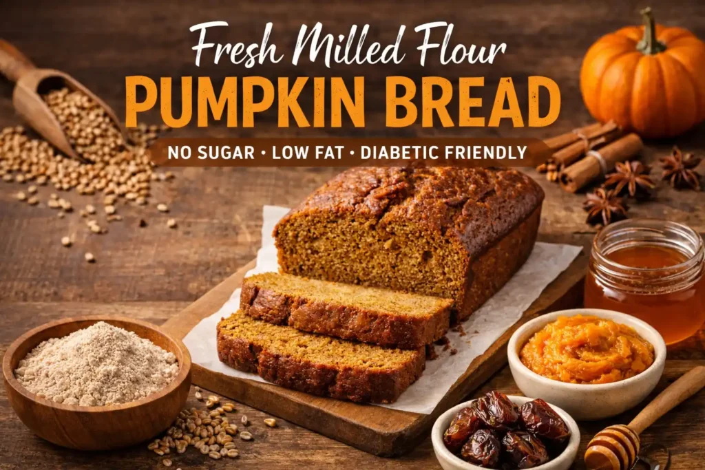 Fresh Milled Flour Pumpkin Bread Recipe