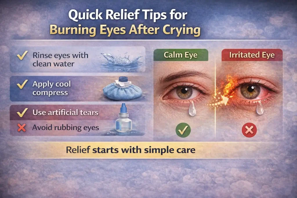 Quick Relief Tips for Burning Eyes After Crying