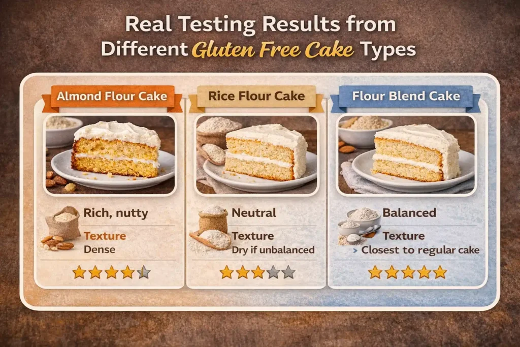 Real Testing Results from Different Gluten Free Cake Types