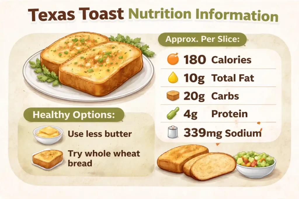 Texas Toast Nutrition Information