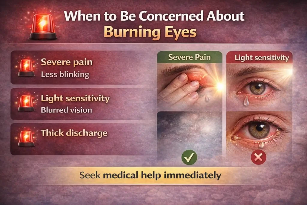 When to Be Concerned About Burning Eyes