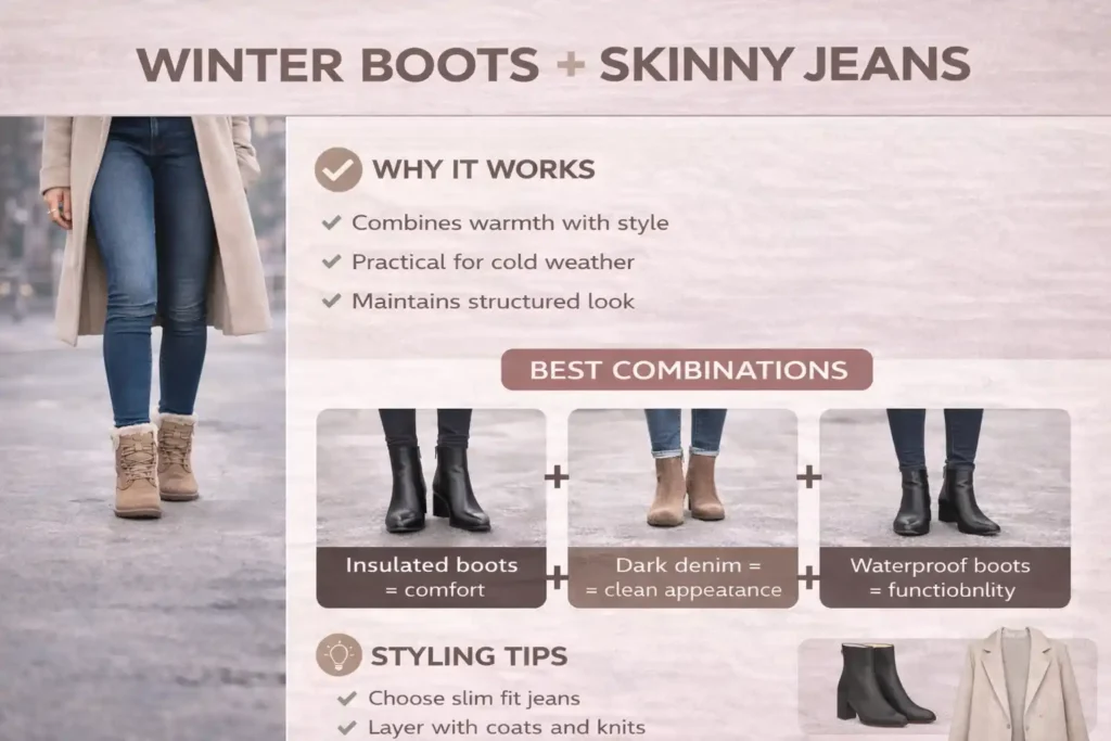 Winter Boots with Skinny Jeans