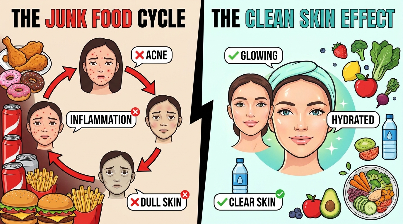 foods to avoid for healthy skin