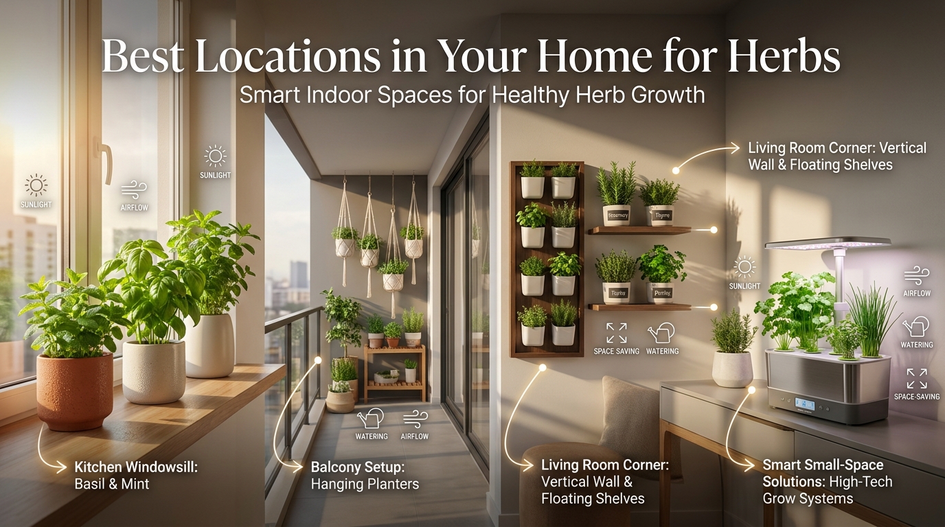 Best Locations in Your Home for Herbs