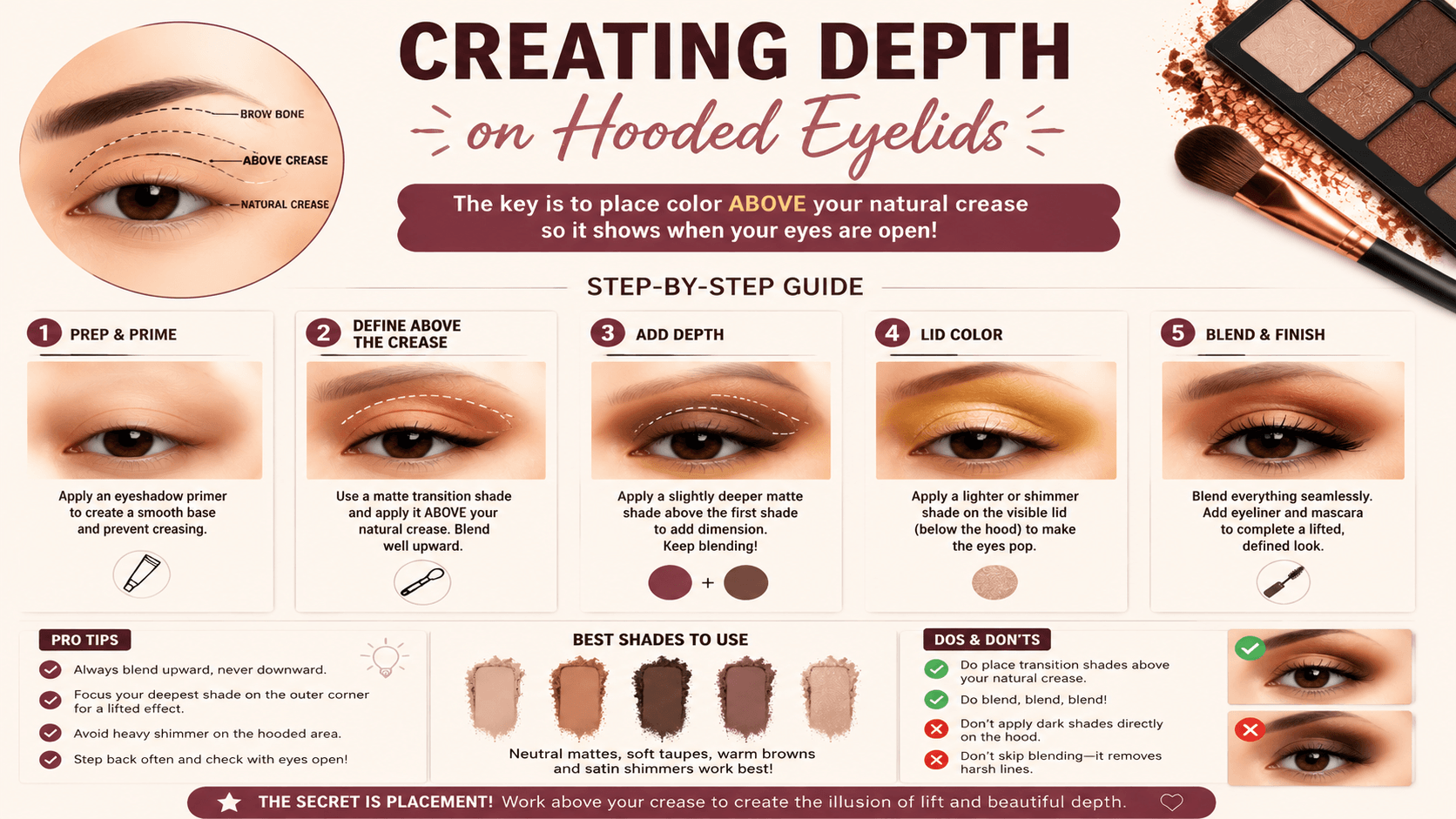Creating Depth on Hooded Eyelids