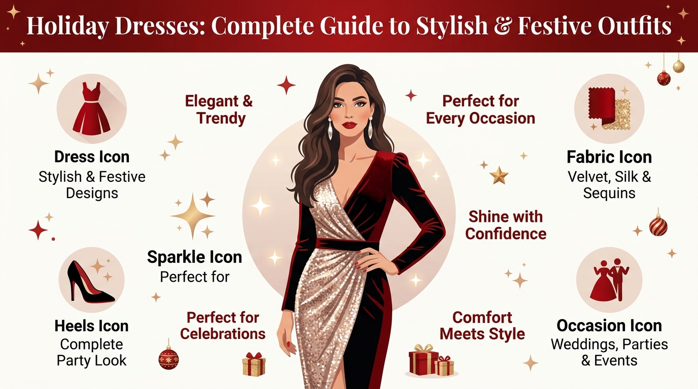Holiday Dresses: Complete Guide to Stylish & Festive Outfits