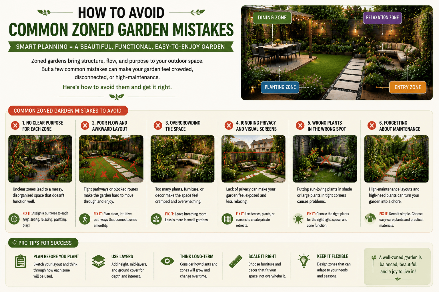 How to Avoid Common Zoned Garden Mistakes