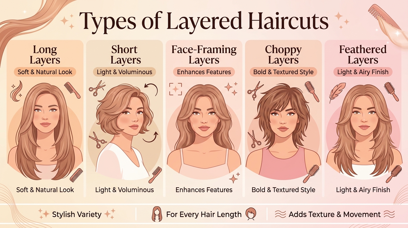 Types of Layered Haircuts