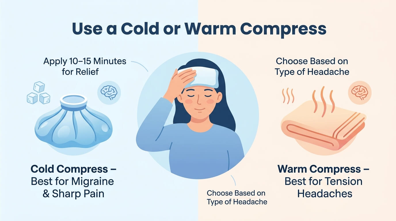 Use a Cold or Warm Compress