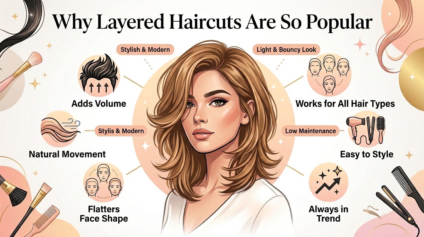 Why Layered Haircuts Are So Popular