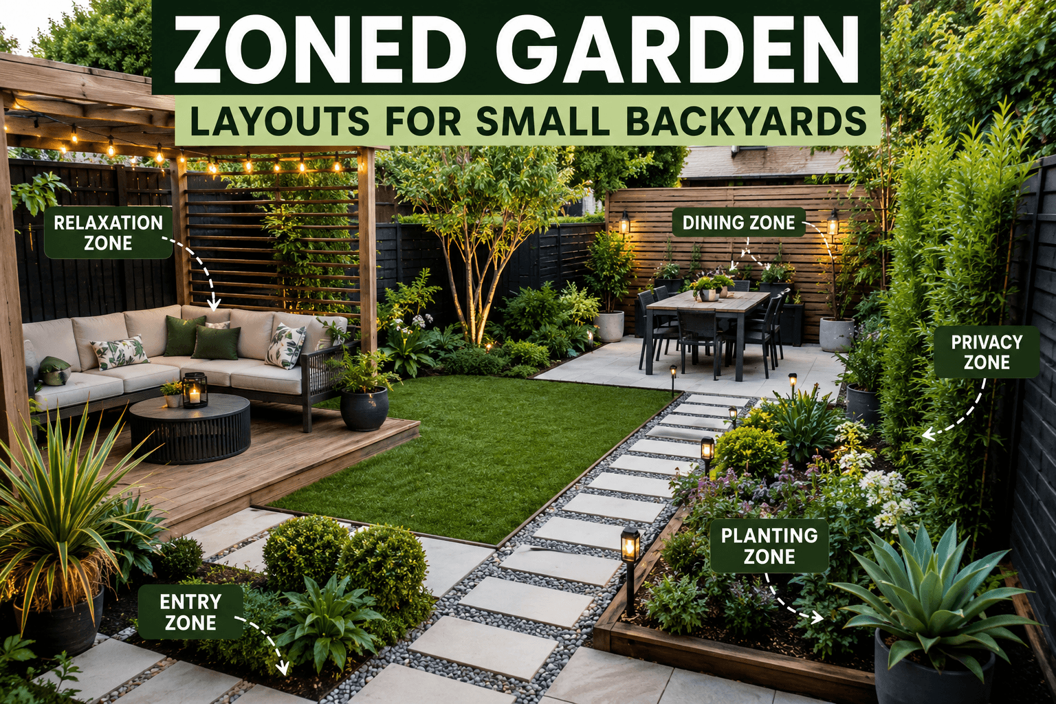 Zoned Garden Layouts for Small Backyards