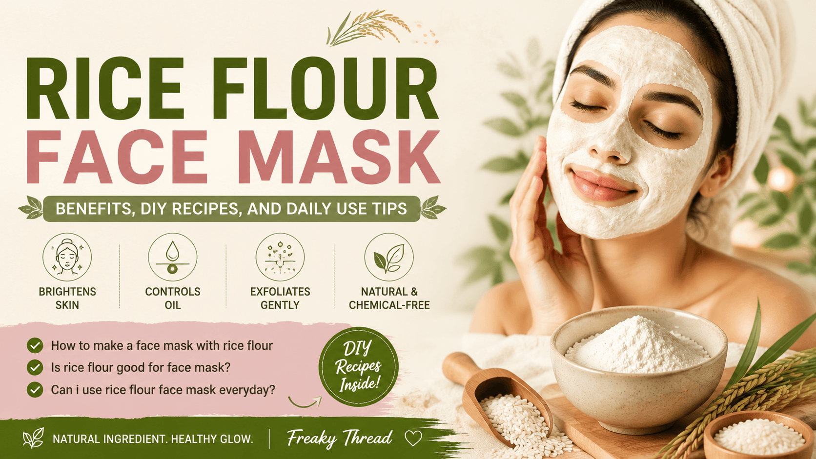 Rice Flour Face Mask
