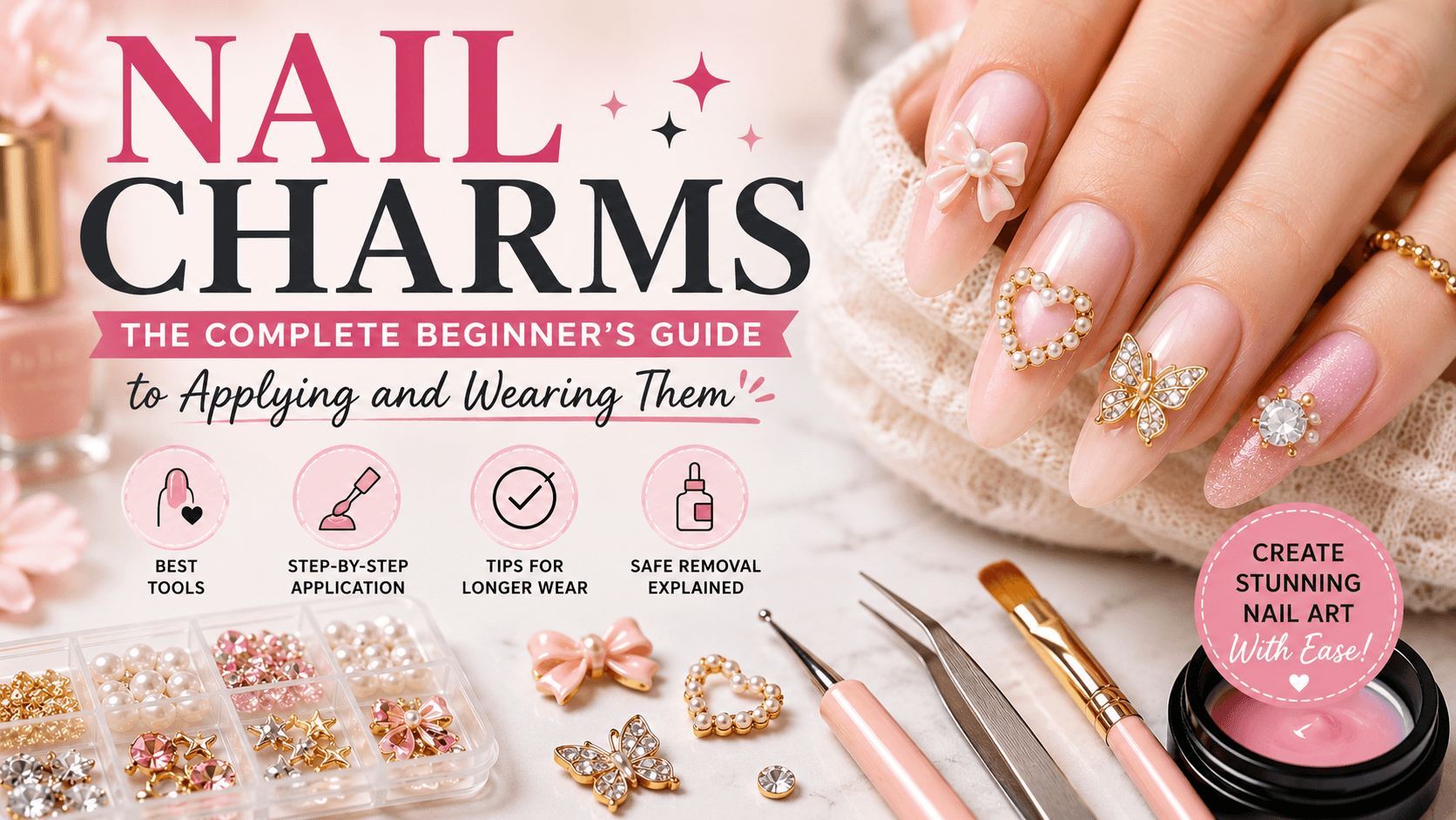 Nail Charms: The Complete Beginner’s Guide to Applying and Wearing Them