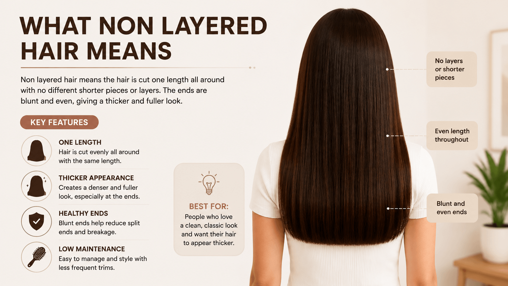 what non layered hair means