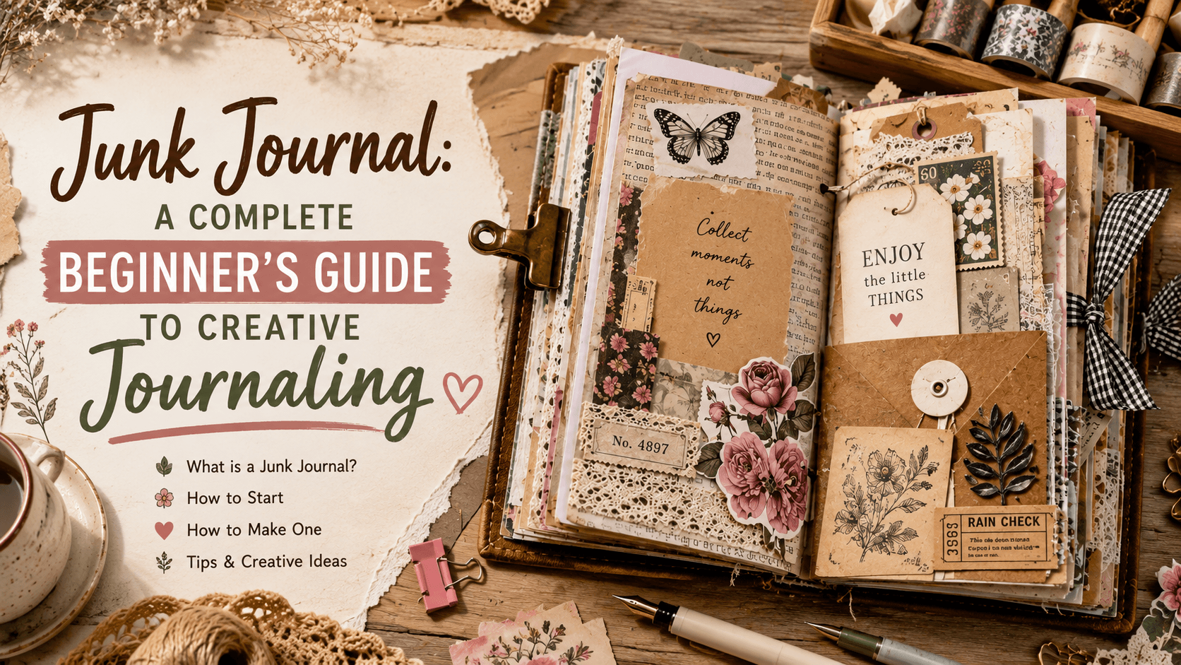 Junk Journal: A Complete Beginner’s Guide to Creative Journaling