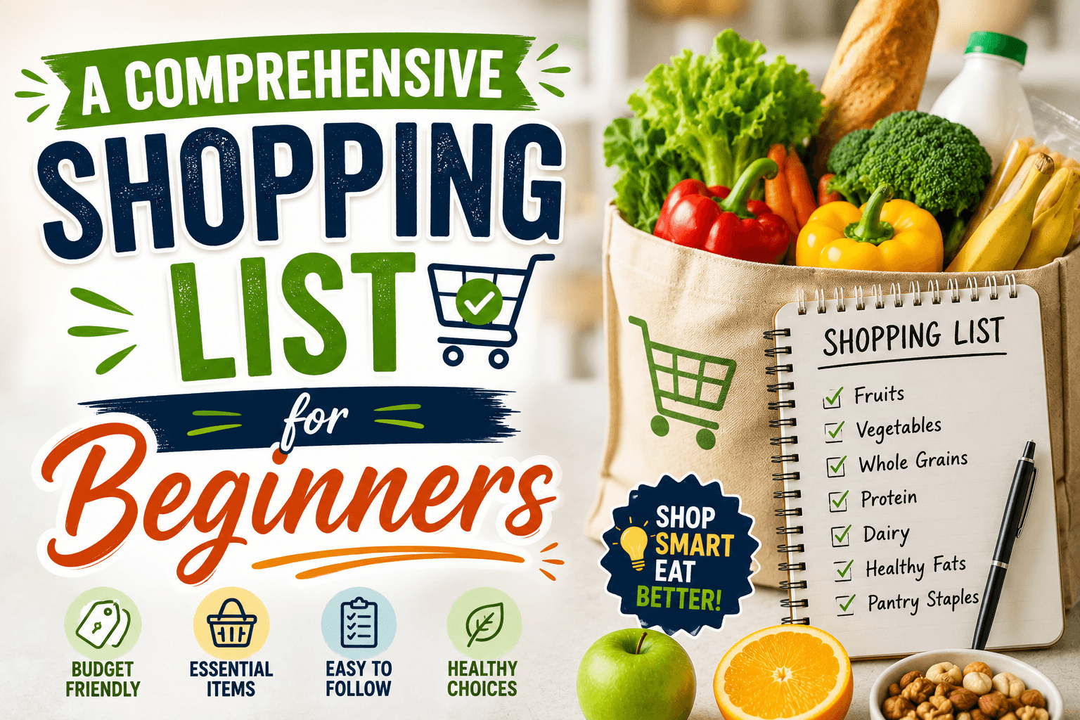 A Comprehensive Shopping List for Beginners