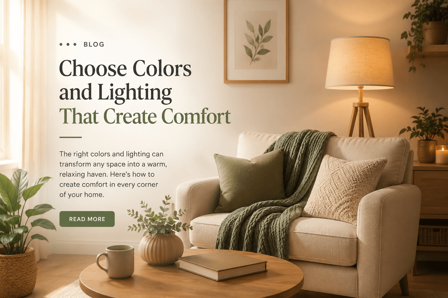 Choose Colors and Lighting That Create Comfort