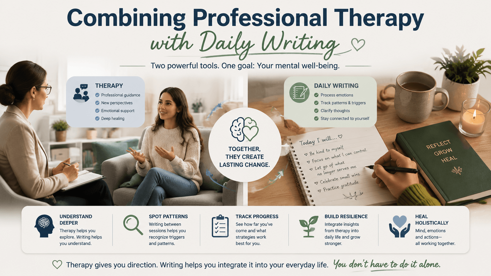 Combining Professional Therapy with Daily Writing