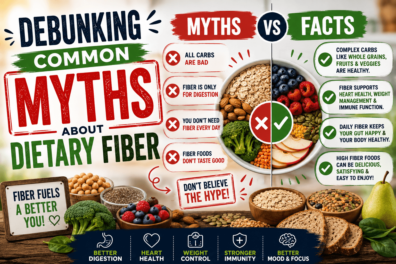 Debunking Common Myths About Dietary Fiber