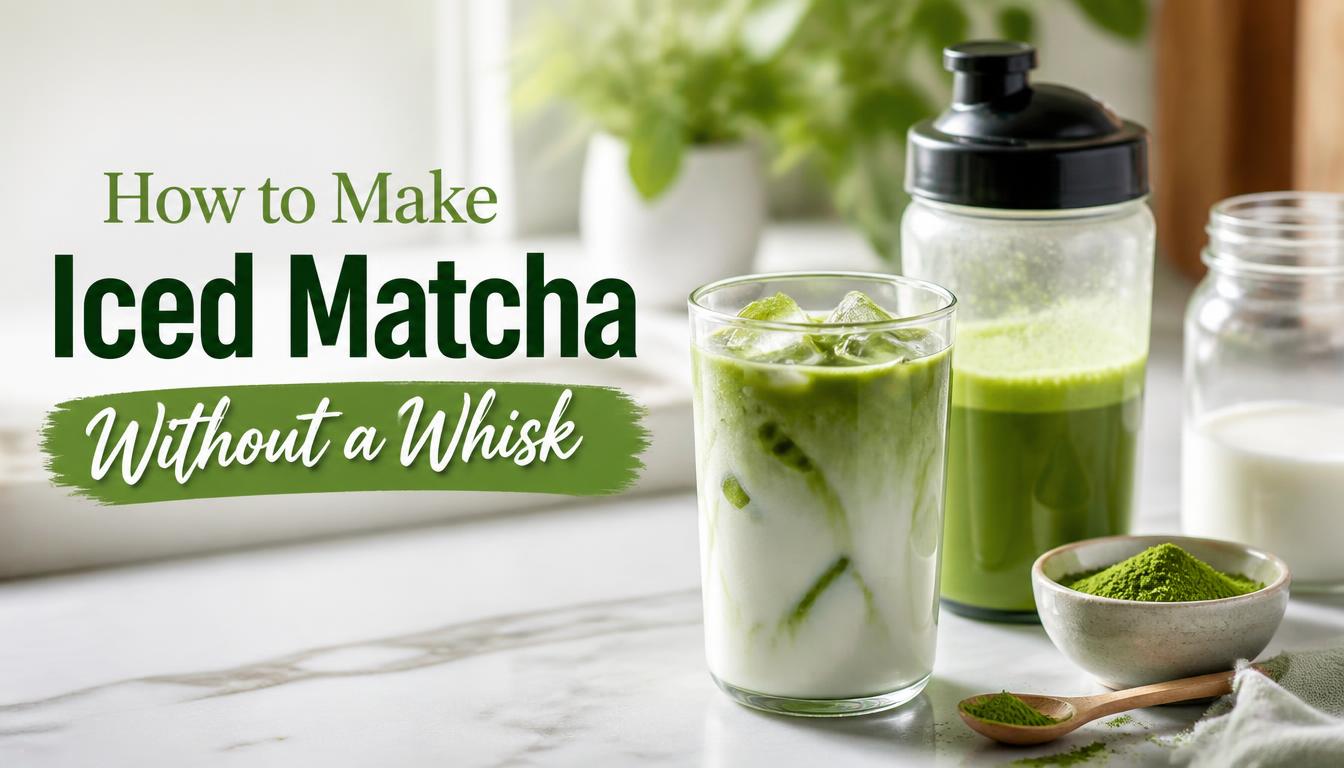 How to Make Iced Matcha Without a Whisk