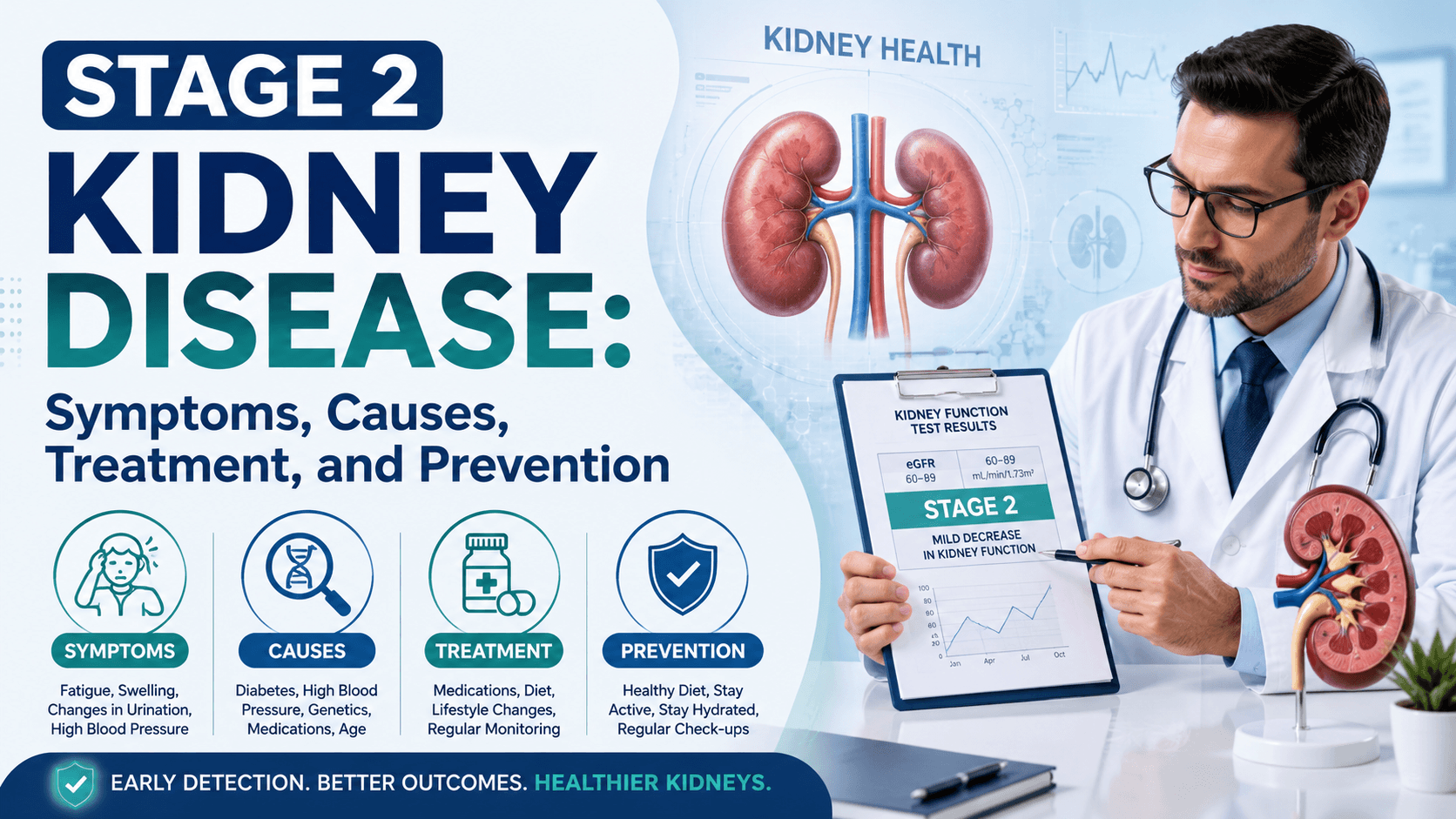 Stage 2 Kidney Disease Symptoms, Causes, Treatment, and Prevention