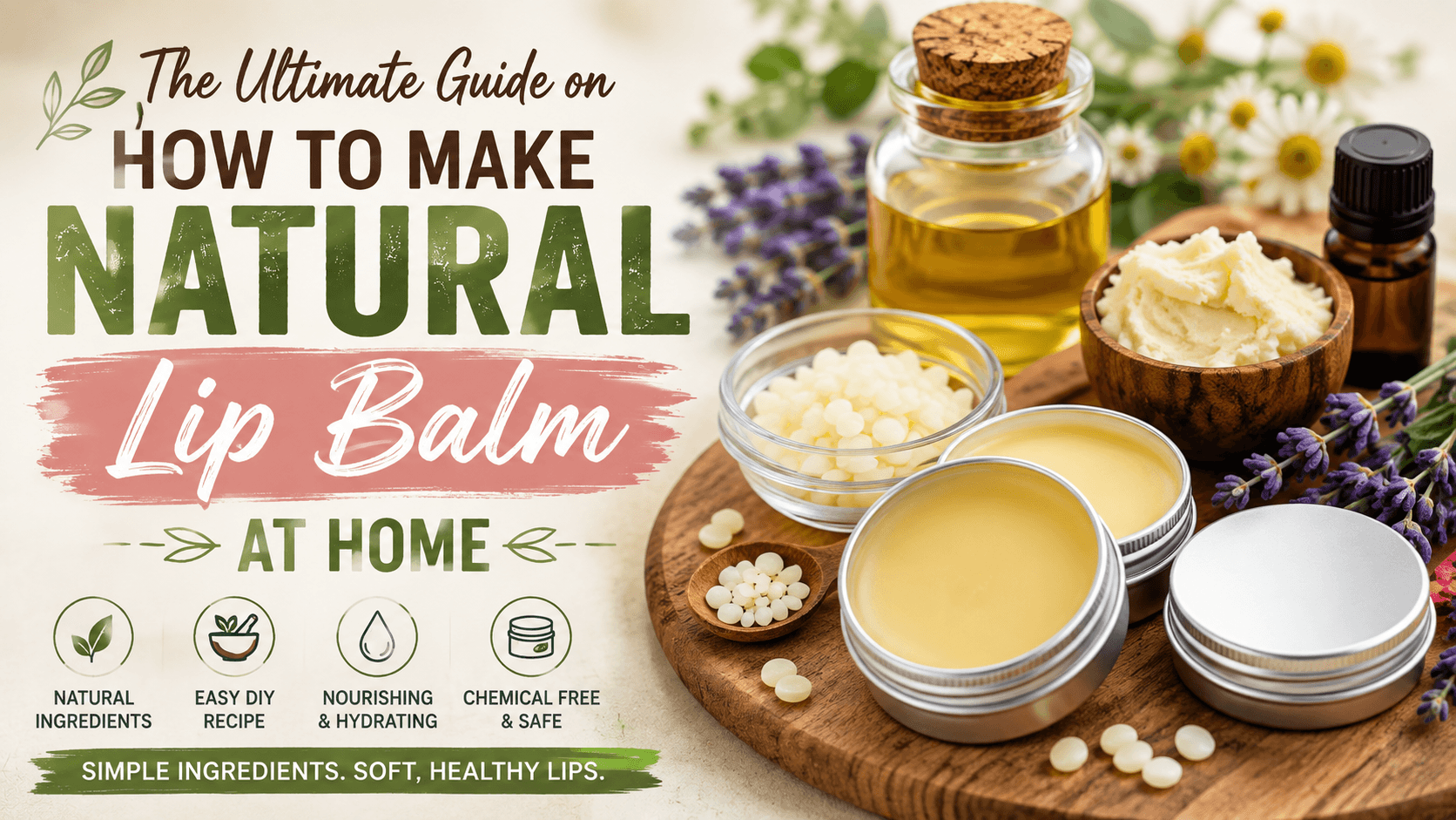 how to make natural lip balm