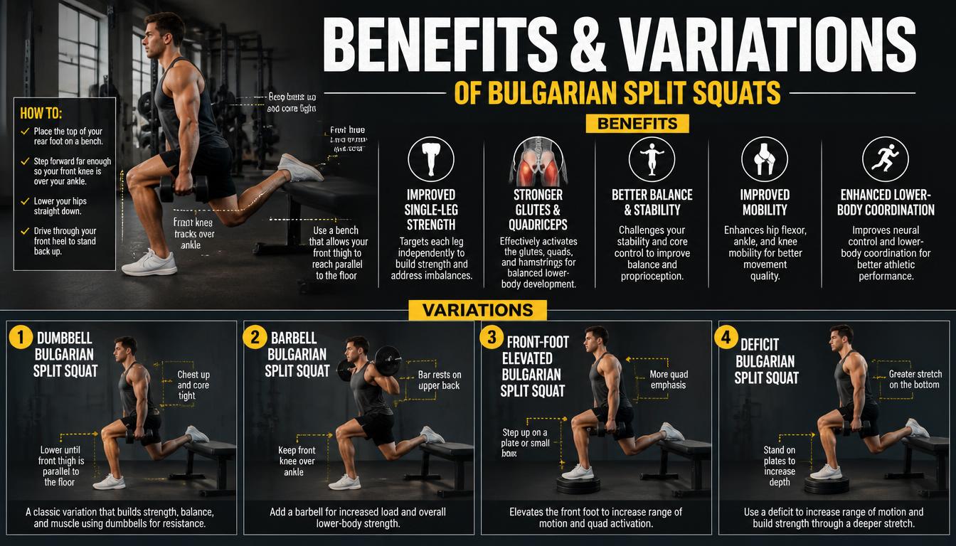 Benefits and Variations of Bulgarian Split Squats