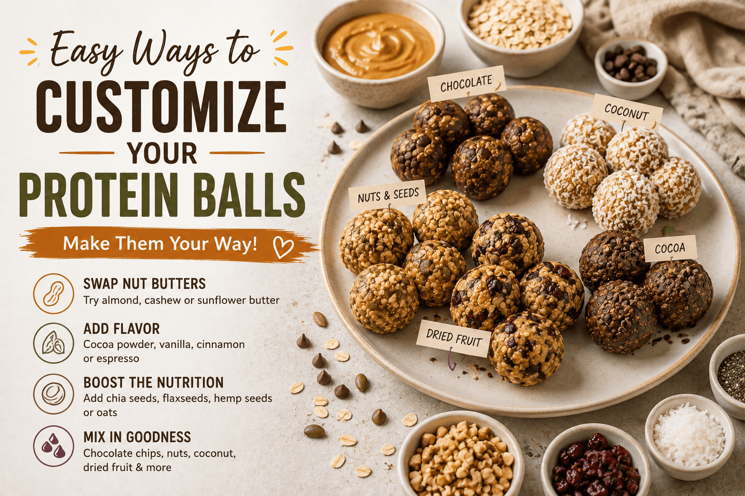 Easy Ways to Customize Your Protein Balls