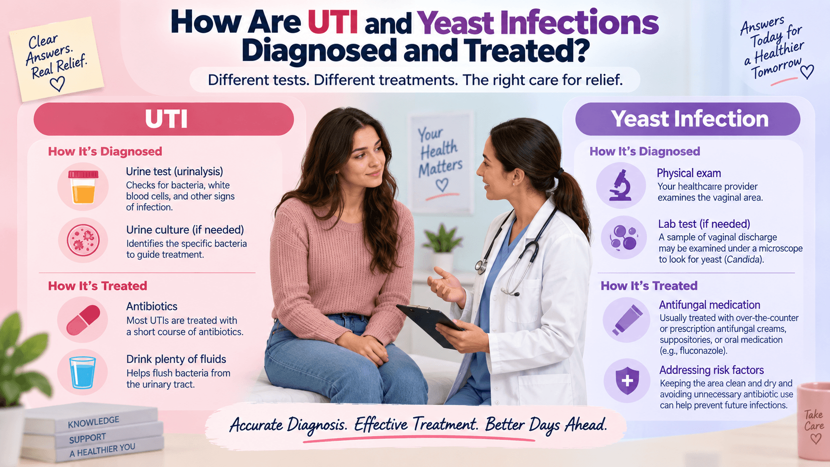 How Are UTI and Yeast Infections Diagnosed and Treated