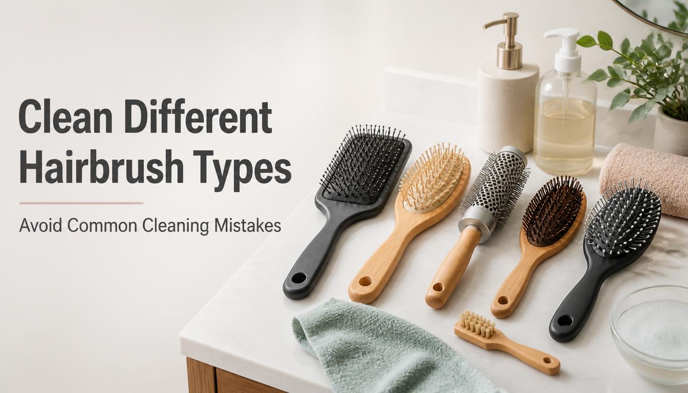 How to Clean Different Hairbrush Types and Avoid Mistakes