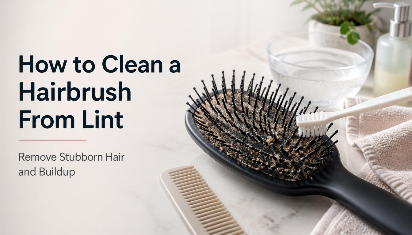 How to Clean a Hairbrush From Lint and Stubborn Buildup