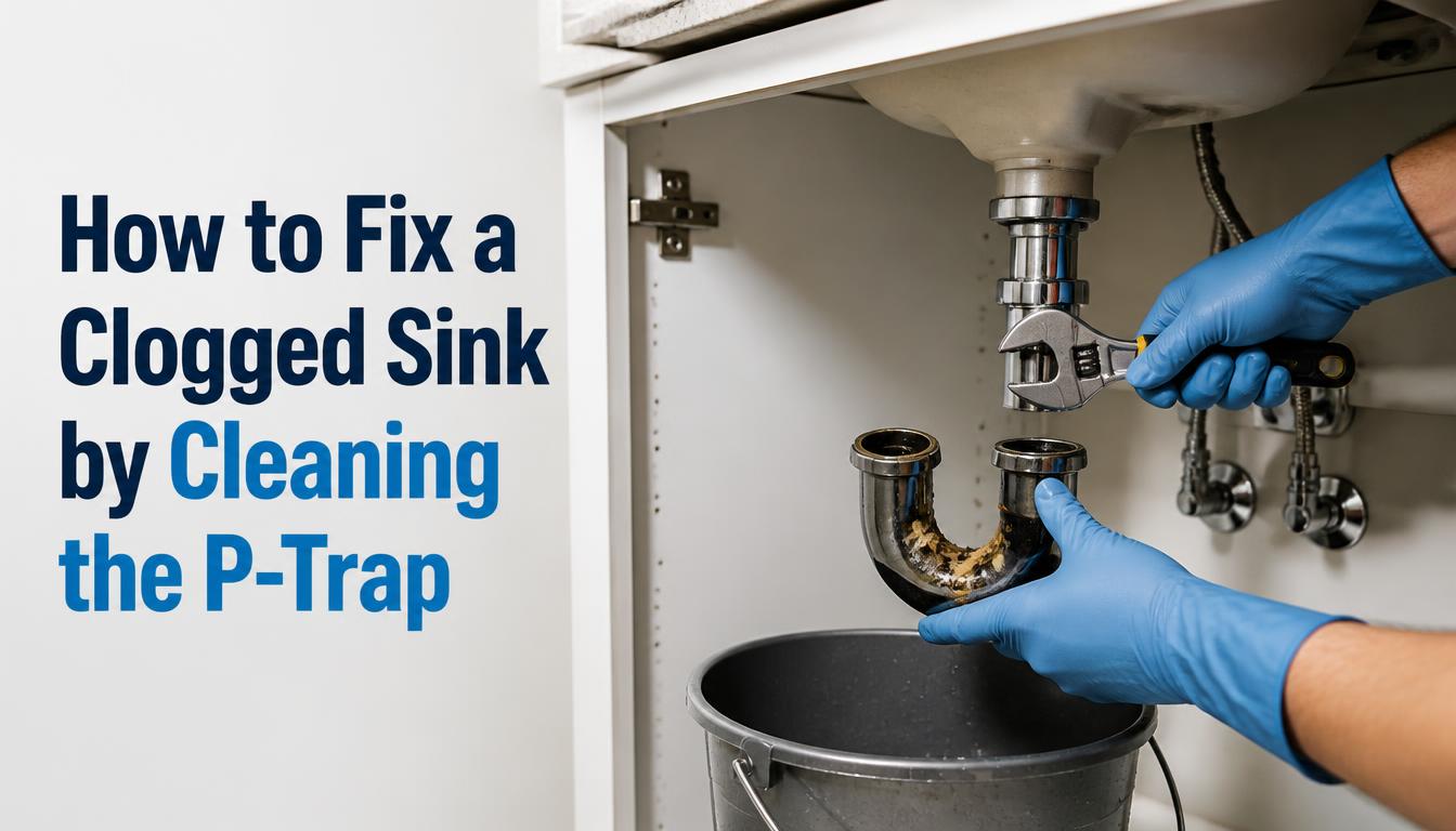 How to Fix a Clogged Sink by Cleaning the P-Trap