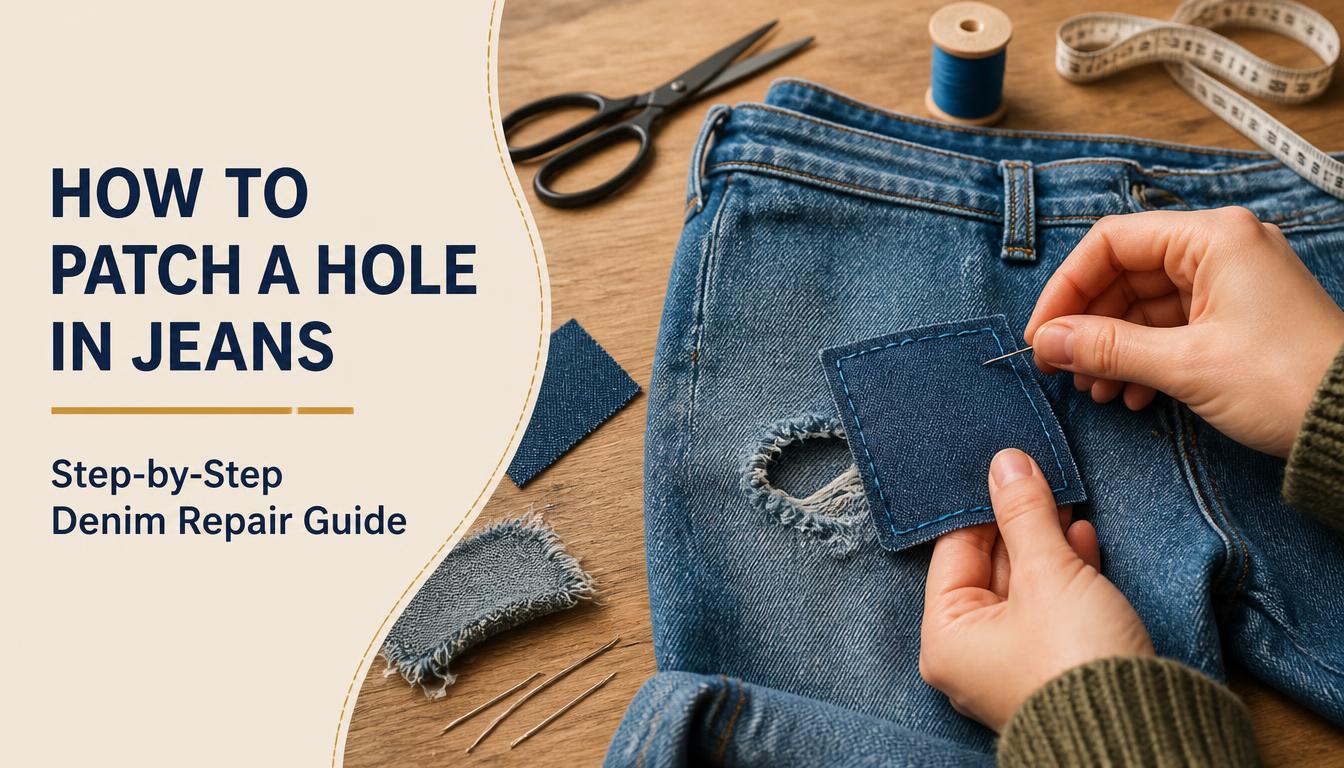 How to Patch a Hole in Jeans Step by Step