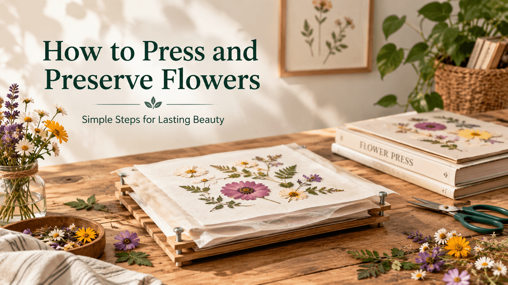 How to Press and Preserve Flowers