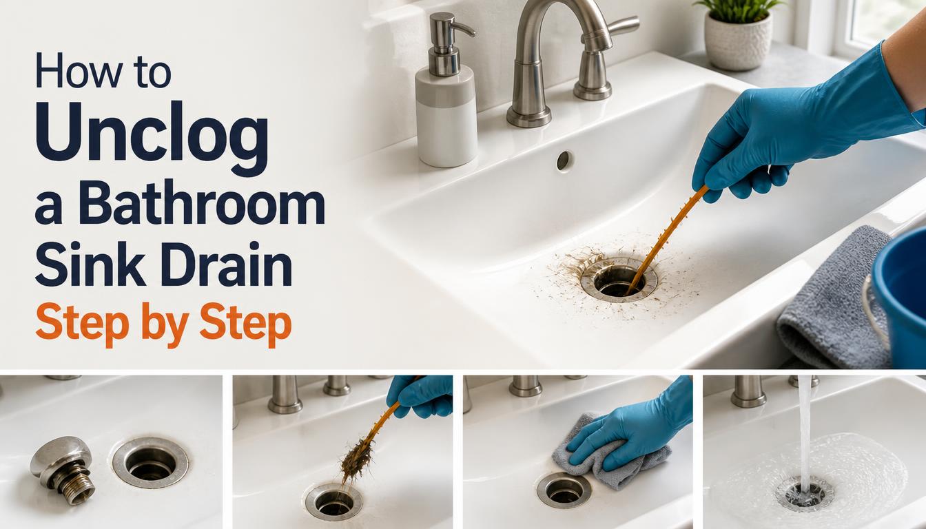 How to Unclog a Bathroom Sink Drain Step by Step