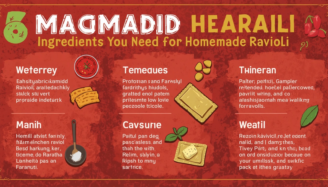 Ingredients You Need for Homemade Ravioli